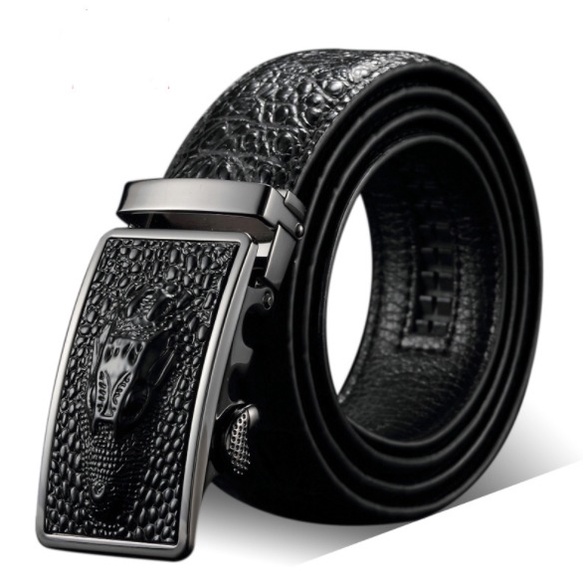 gesper Ikat pinggang pria/Gesper/sabuk/ikat pinggang buaya-BISA BAYAR DI TEMPAT (COD)-Ikat Pinggang Tekstur Buaya Dengan Gesper Otomatis Untuk Pria IKAT PINGGANG MURAH-Gesper kekinian