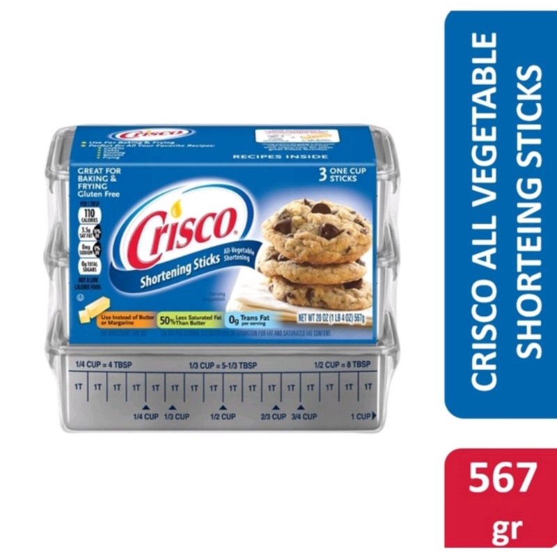 

CRISCO ALL VEGETABLE SHORTENING STICKS