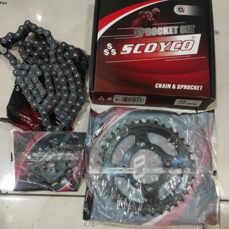 GEAR SET SSS SCOYCO RANTAI GEAR Honda GRAND PRIMA GRAN GREN
