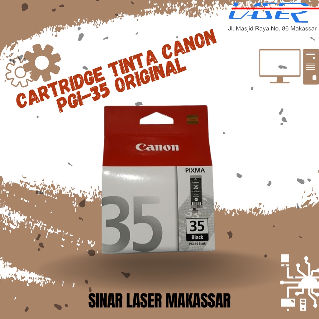 CARTRIDGE TINTA CANON PGI-35 BLACK / TINTA PRINTER CANON ORIGINAL