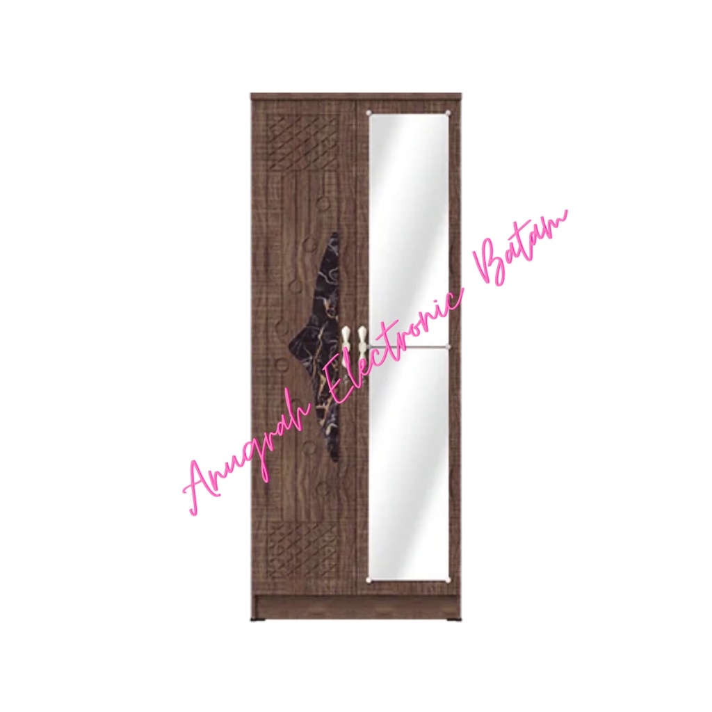 Olympic Lemari Kayu Dua Pintu / LP Brompton 2P /Lemari Pakaian Olympic BATAM