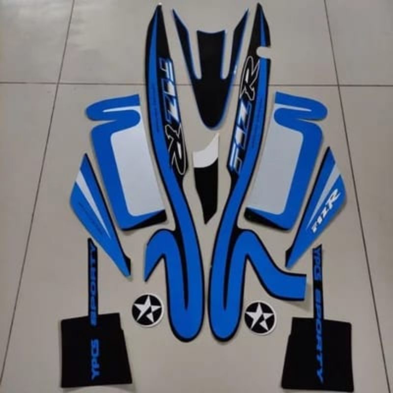 Striping sticker polet Yamaha FIZ R Caltex Biru