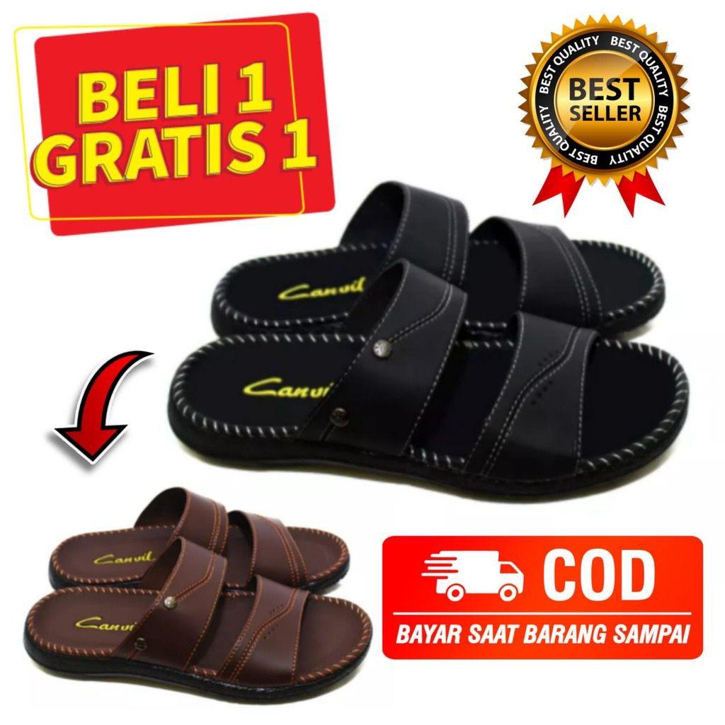 BELI 1 GRATIS 1 SANDAL TERLARIS SANDAL CANWIL PRIA SANDAL SELOP SANDAL JAPIT