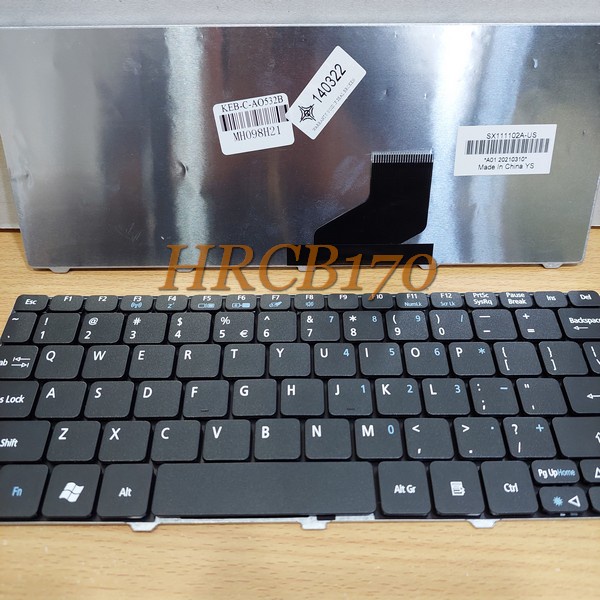 Keyboard Acer Aspire One 532 D255 D257 D260 D270 522 Hitam -HRCB