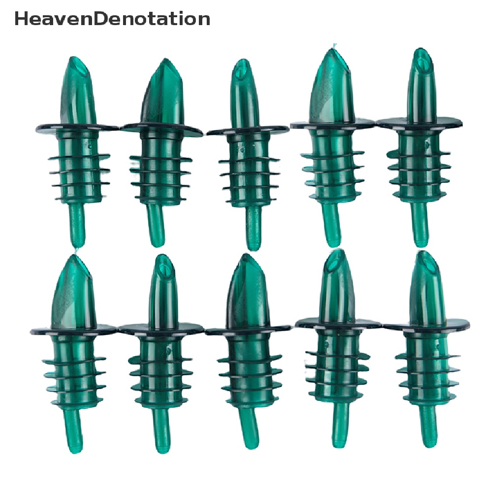 [HeavenDenotation] 10pcs Plastik Minuman Keras Gratis Flow Bar Wine Bottle Pourer Pour Spout Stopper HDV