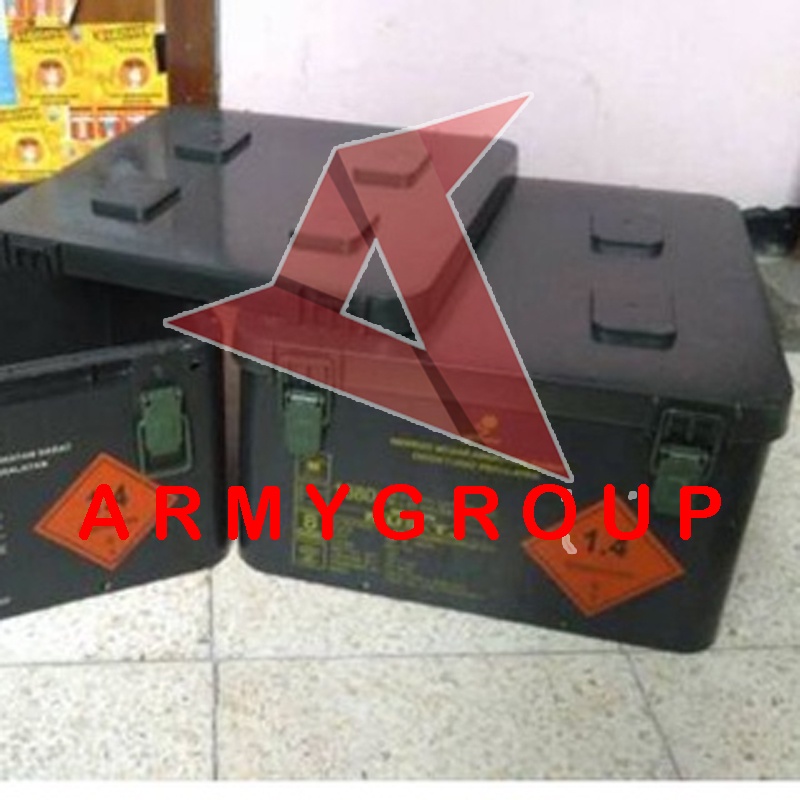 ARMYGROUP box pindad plastik besar / tool box pindad TNI plastik / kotak alat pindad plastik