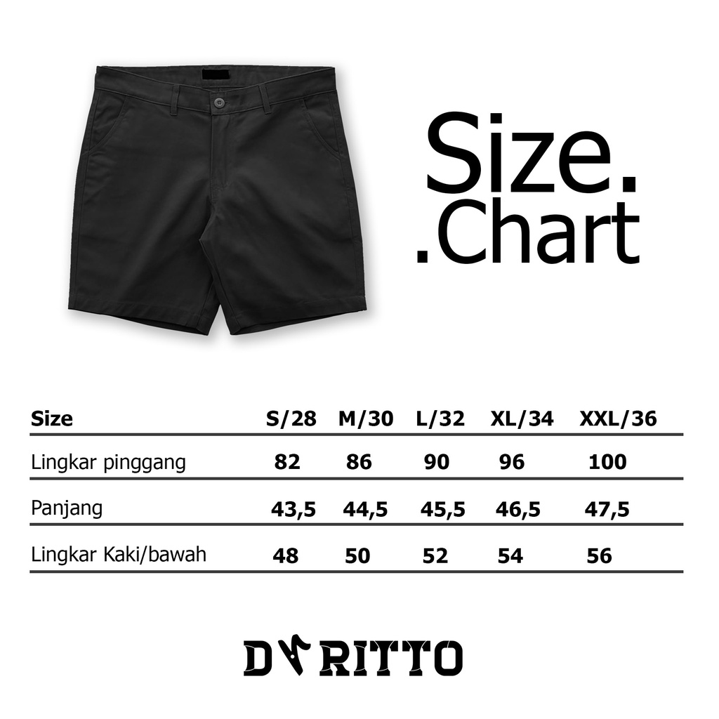 Dritto Chino Short Pants &quot;Raccolto&quot; Celana Pendek Chino - Brown