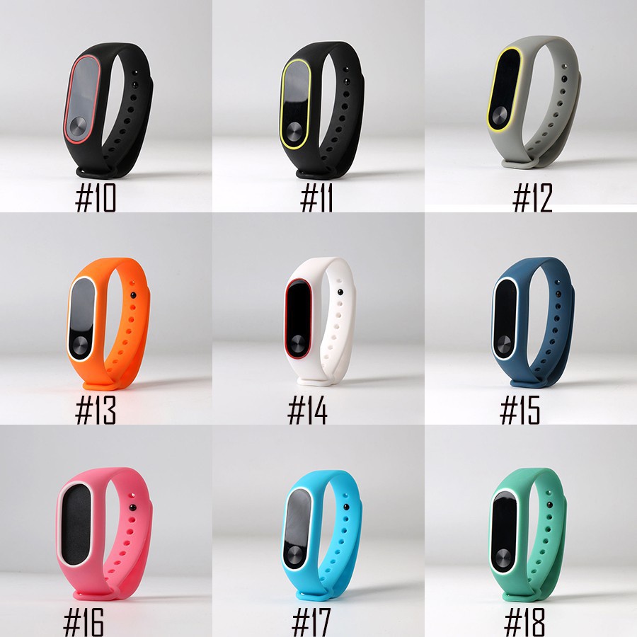 Gelang Tali Jam Tangan Silicon Wrist Strap Pengganti XIAOMI MI Band2/Hot Sale