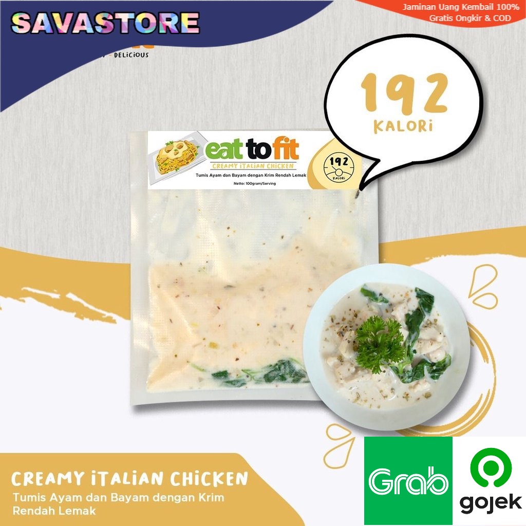 Tumis Ayam dan Bayam dengan Krim Rendah Lemak - Creamy Italian Chicken - ready to eat