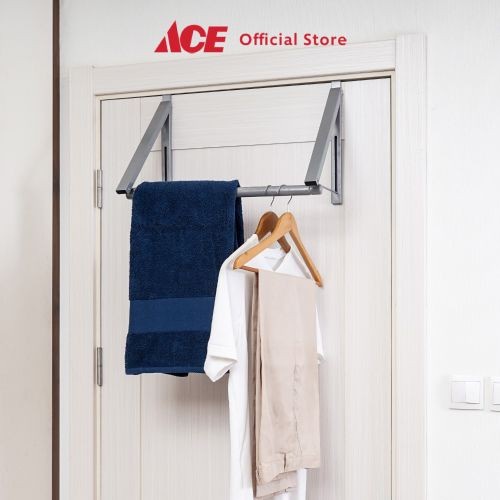 Krisbow Gantungan Pakaian Baju Jaket Handuk Pintu Extendable Jemuran Garment Rack