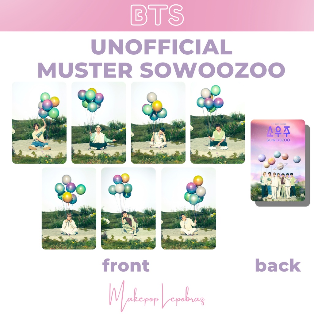 [1 SET] UNOFFICIAL BTS 2021 MUSTER SOWOOZOO