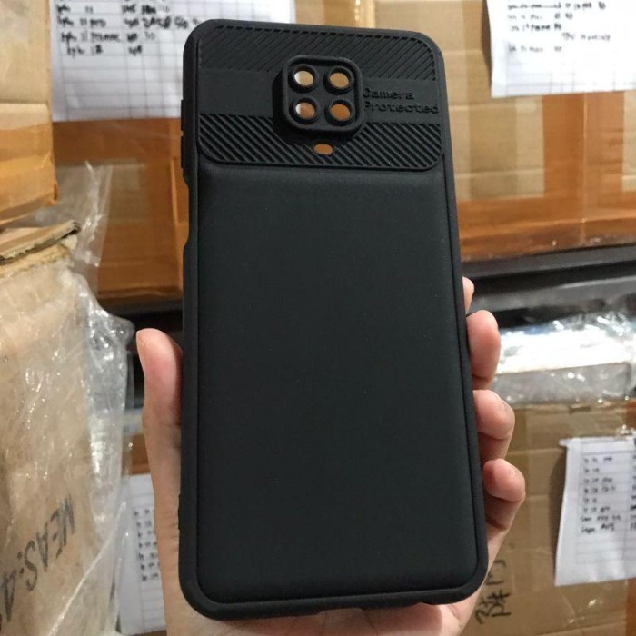 Case Black CROSS GRAIN Redmi A1/10C/Note 9/Note 9 Pro/Note 10/Note 10 Pro/Note 11/Note 11 Pro/Poco X3 NFC Softcase Tebal Hitam Solid