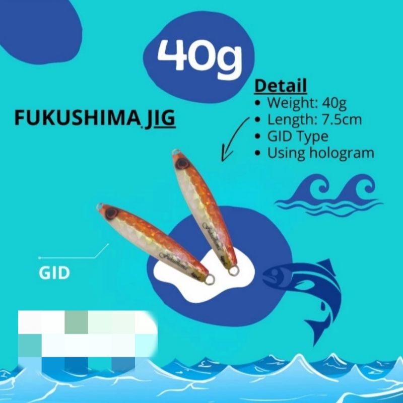FUKUSHIMA METAL JIG GID 40G