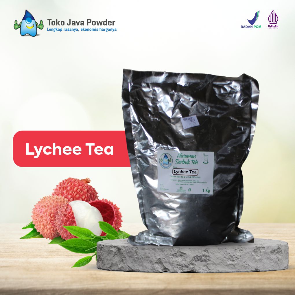 

Bubuk Minuman LYCHEE TEA Powder 1000 g - Java Powder Drink - BPOM & HALAL