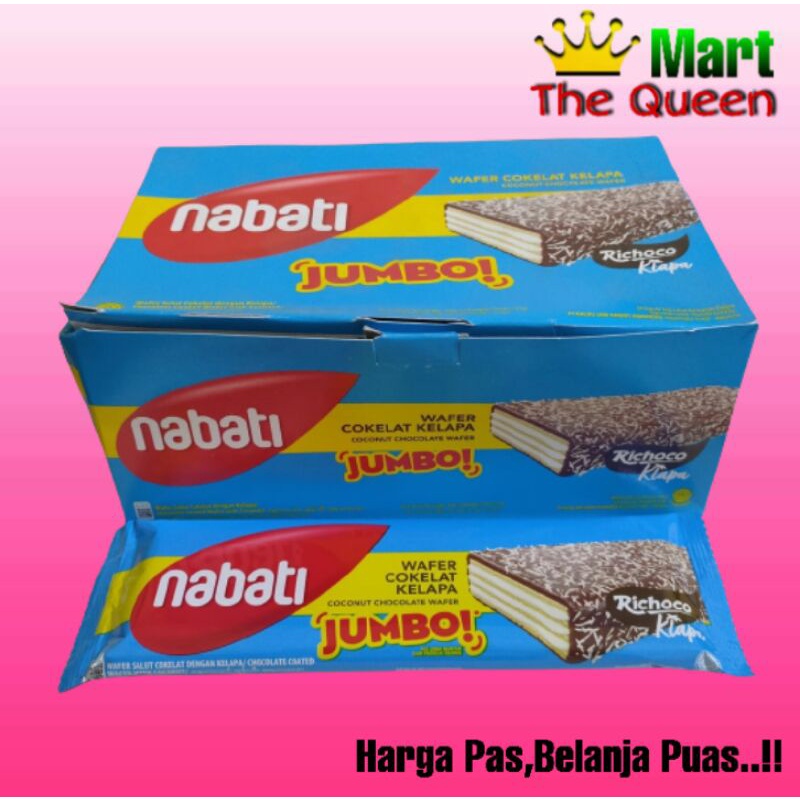 

NABATI JUMBO wafer coklat kelapa isi 12 pcs