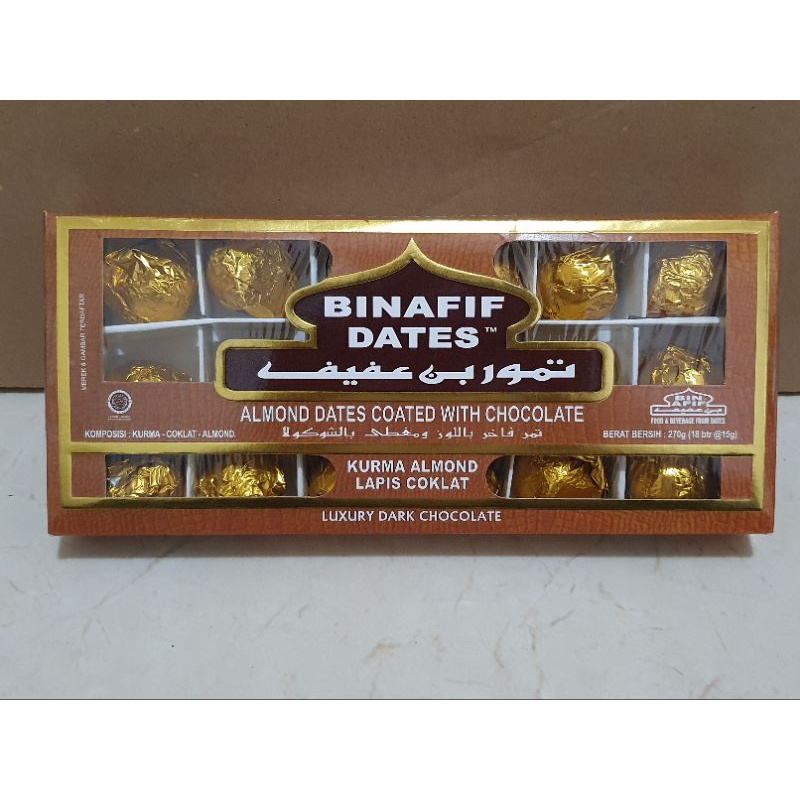 

Kurma almond lapis coklat bin afif