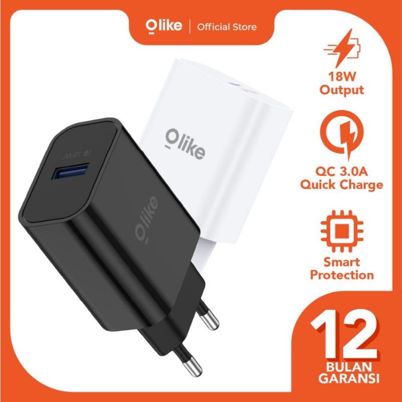 ADAPTOR CHARGER QUICK CHARGE 18W OLIKE C304