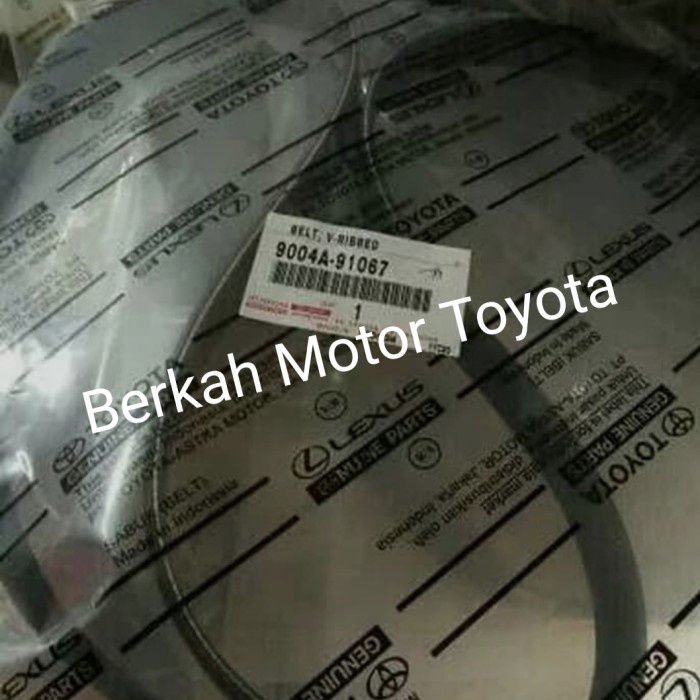 Fan Belt Van Belt Tali Kipas Avanza Xenia 1300 2016 2017 2018 2019 On Kode 208