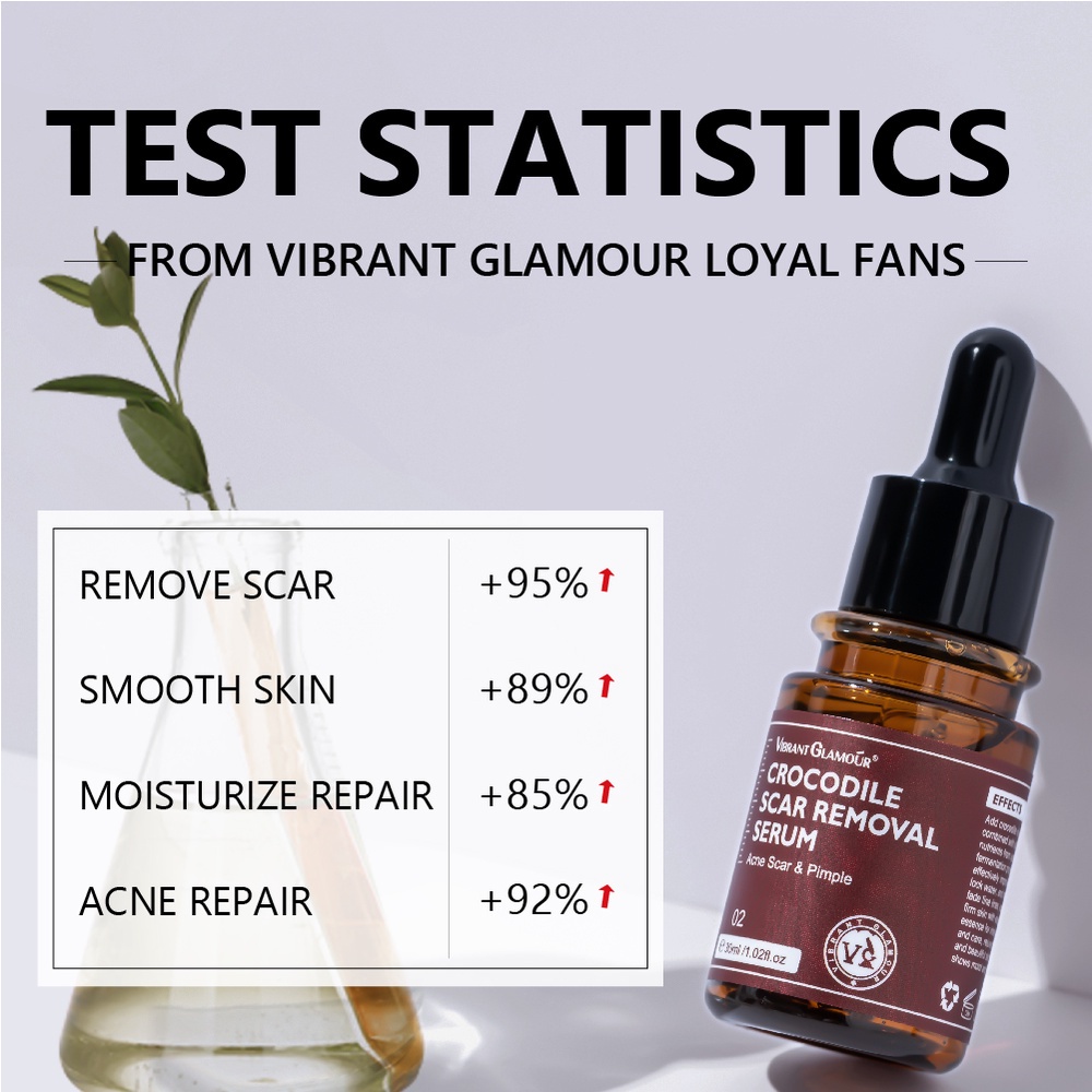 Vibrant Glamour Crocodile Scar Repair Serum Untuk Penghilang Bekas Luka Hitam Koreng/Stretch Marks/Jerawat-30ml