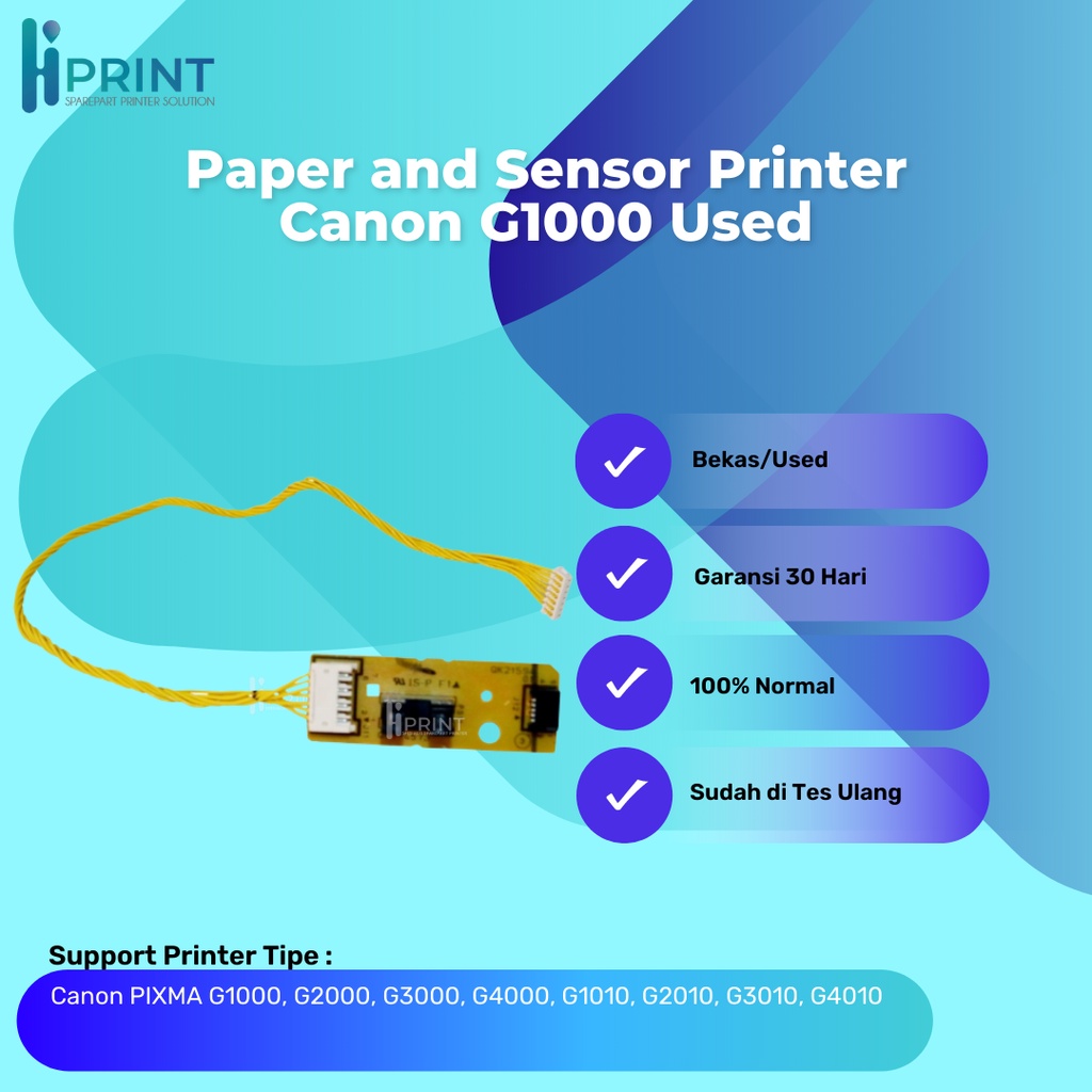 Paper End Sensor Canon G1000 G2000 G3000 Bekas G4010 G3010 G2010 G1010 PE Sensor Kertas Belakang