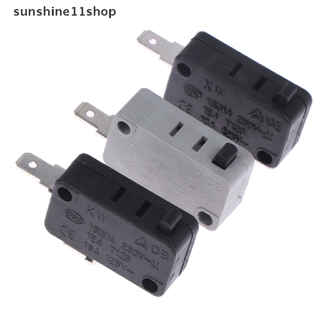 Sho 2pcs KW16 (5) A 250VAC Microwave Oven Door Micro Biasanya Buka Tutup Saklar N