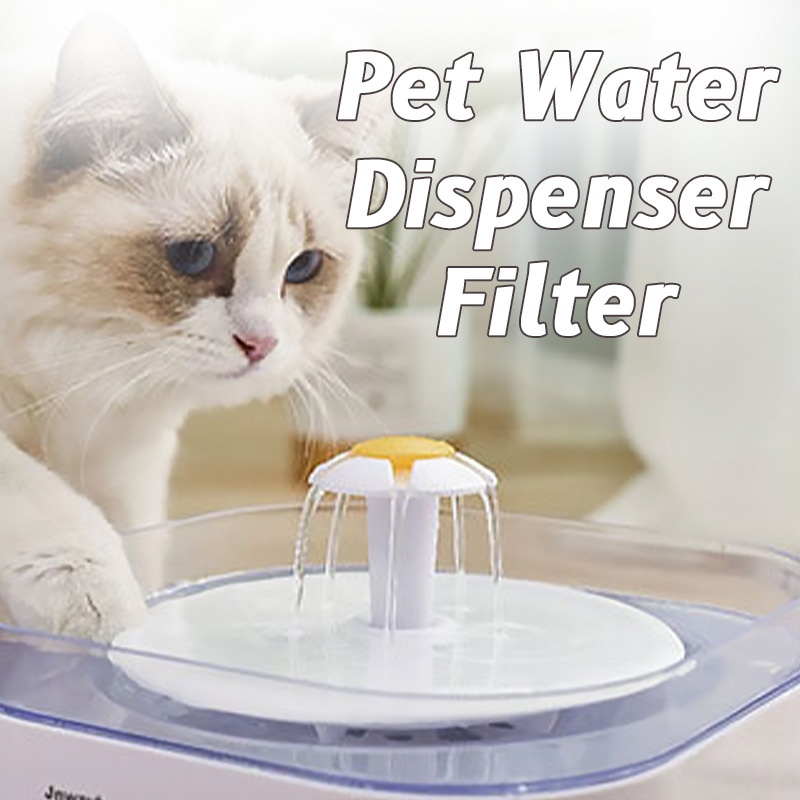 Filter Dispenser kucing air Chorcoal Water Fountain Dispenser Tempat Minum Kucing Pet water fountain Filter Dispenser Air Hewan Peliharaan Saringan Tempat Minum Kucing Dan Anjing Filter Water Fountain