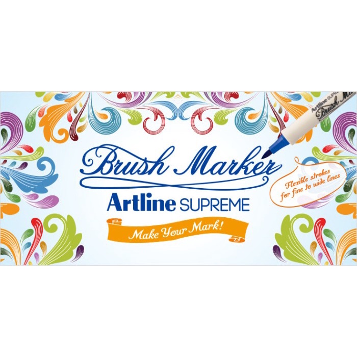 

Artline Supreme Brush Marker - MAGENTA