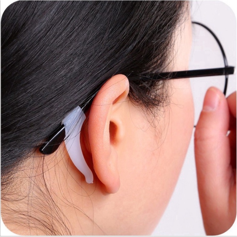 Aksesoris Kacamata Fashion Eyewear Myopia Eye Glasses Silicone Olahraga Anti Slip Pegangan Tetap Temple Tip Holder Anti Slip Ear Hook Aksesoris Kacamata Kacamata