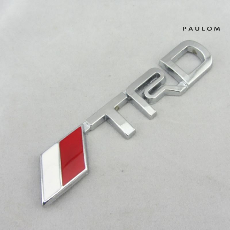 Emblem Mobil TRD Logo Stiker Toyota Bahan Metal Alloy