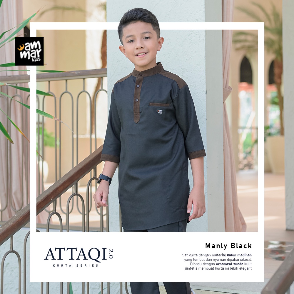 AMMAR KIDS ATTAQI 2.0 SETELAN BAJU KOKO KURTA ANAK LAKI LAKI 3-12 TH | AMMARKIDS
