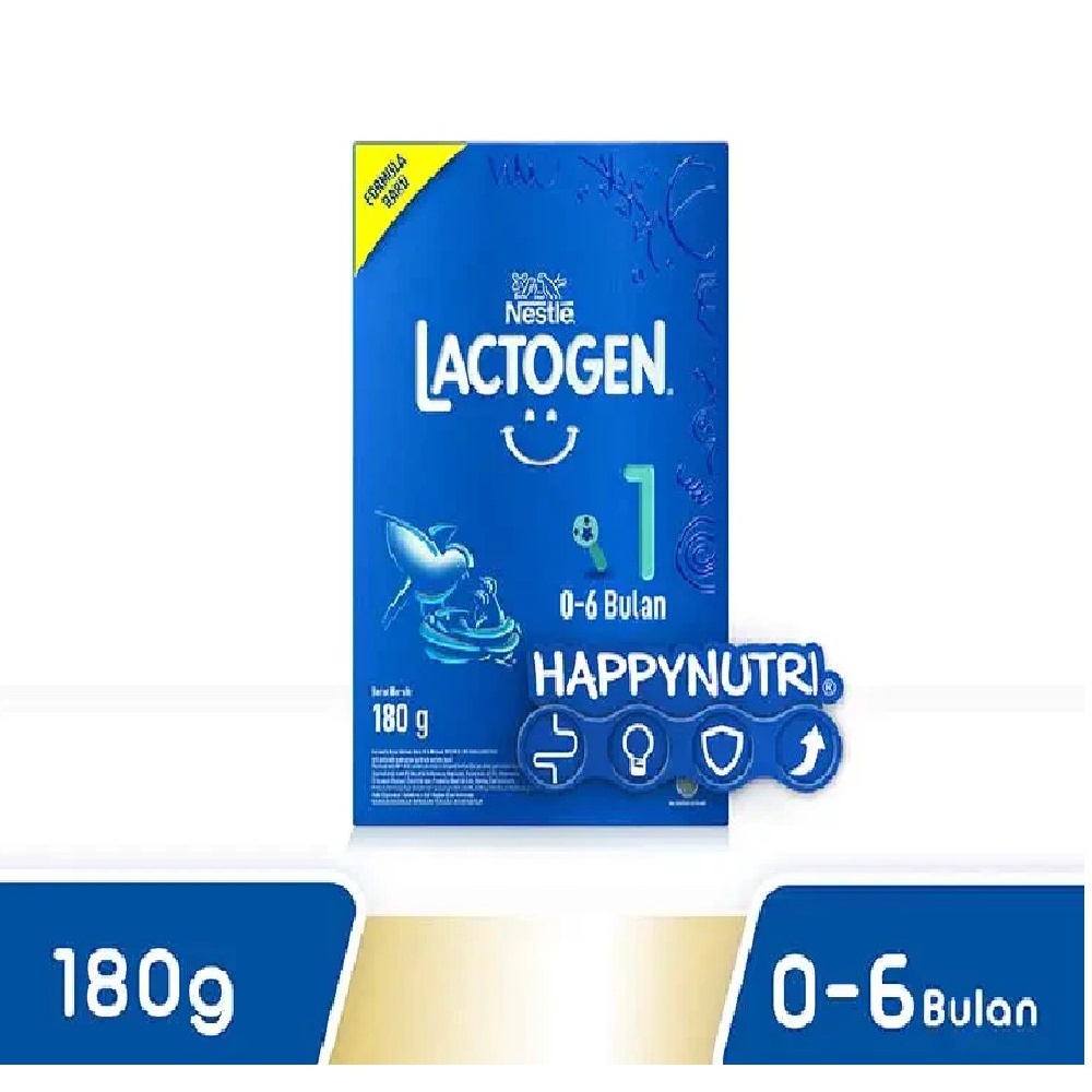 SUSU LACTOGEN 1 / LACTOGEN 2 180 GR HAPPYNUTRI