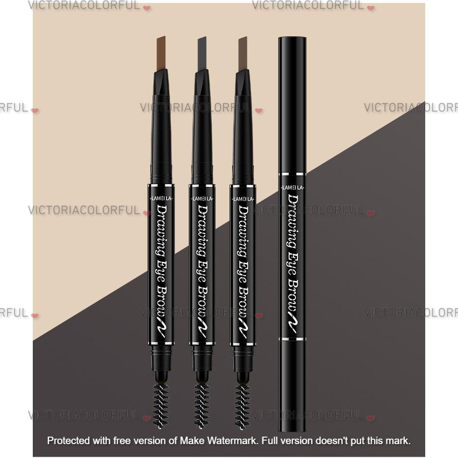 (COD) Lameila 7 Colors Double Heads Eyebrow Pencil Lasting Eyebrow Pen (Waterproof)