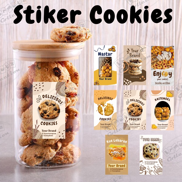 Jual Stiker Toples Kue Kering Stiker Kue Kering Hampers Kue Lebaran