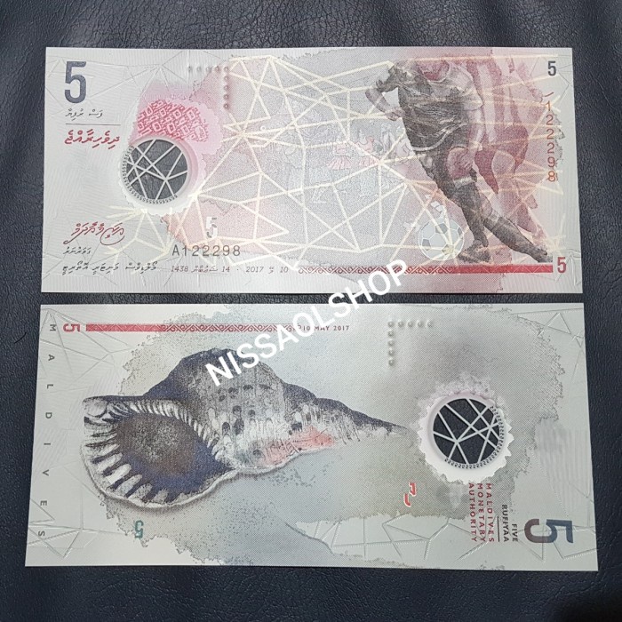 UANG KUNO ASING MALDIVES.POLIMER