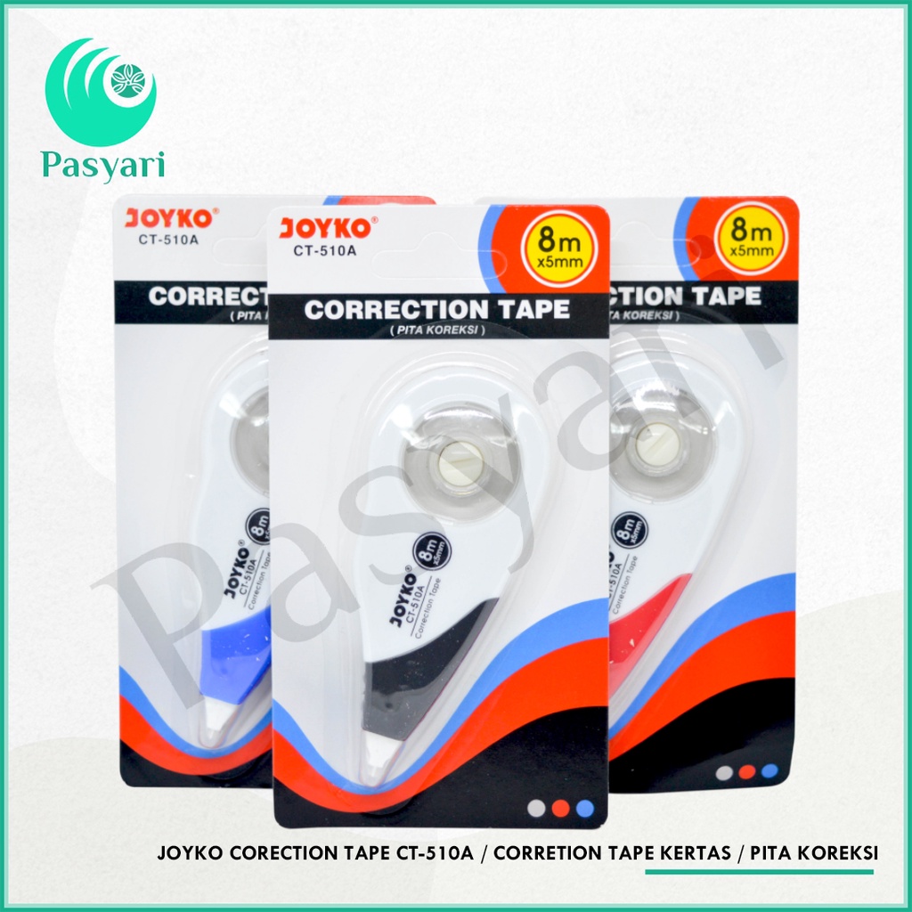 

JOYKO CORECTION TAPE CT-510A / corretion tape kertas / pita koreksi