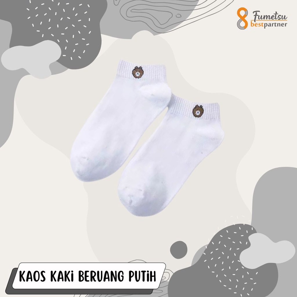 Kaos Kaki Wanita Pria Fashion Unisex Motif Beruang Kaos Kaki Wanita Import Kekinian