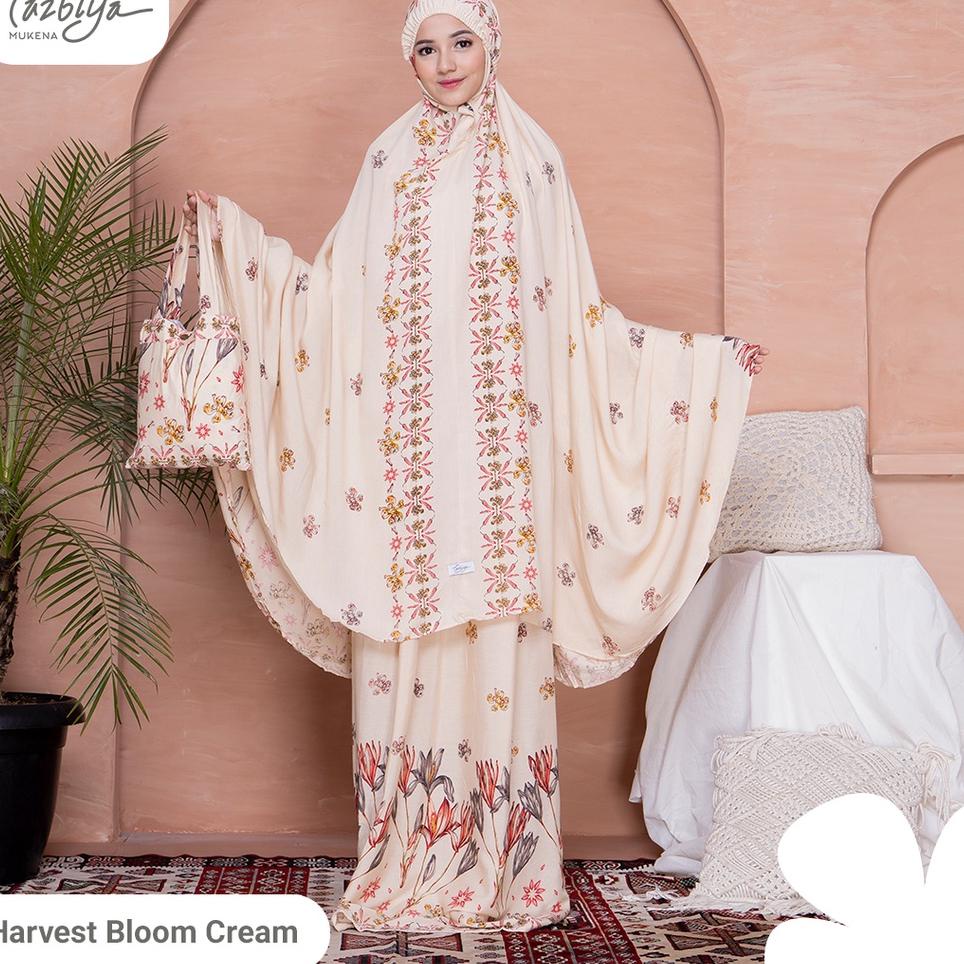 PALING LARIS MUKENA TAZBIYA BORDER HARVEST BLOOM SERIES ALLSIZE