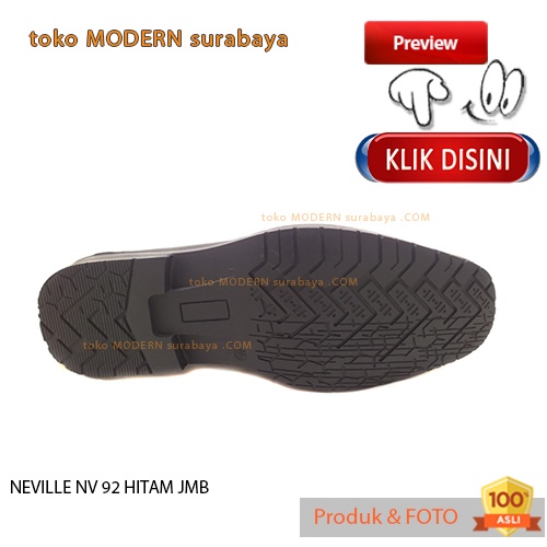 Sepatu pantovel pria casual NEVILLE NV 92 HITAM