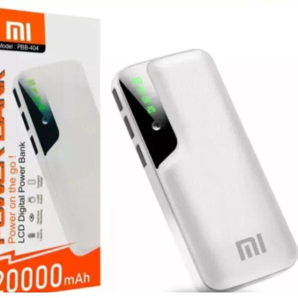 ✴ POWER BANK XIOMI 20000Mah LED 3 USB PORT / LED DIGITAL LEATHER + SENTER ֍
