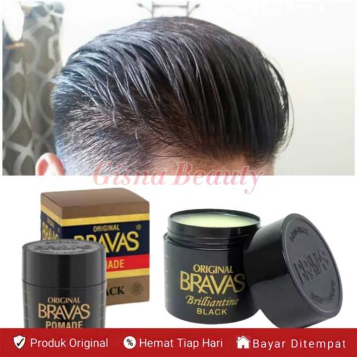 Minyak rambut pria Pomade pria bravas Minyak rambut pria biar lemes dan lurus Minyak rambut pria wan