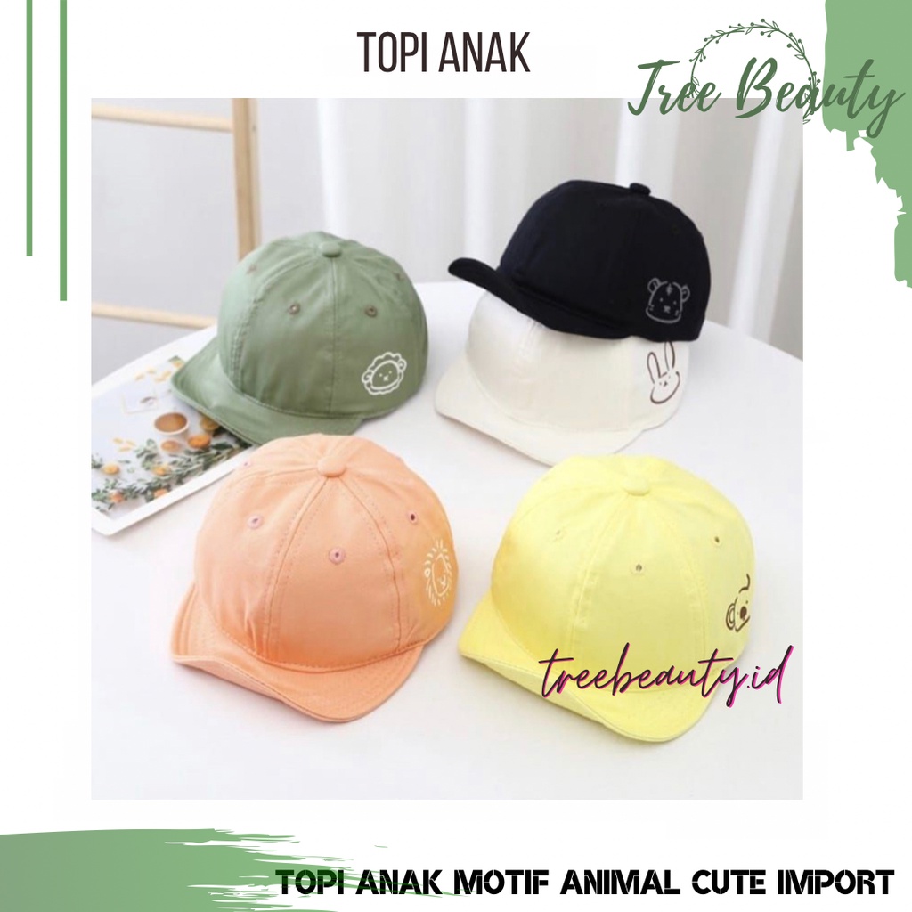 Topi Anak Batita Balita Fashion Pet Animal Pet Cute Unisex