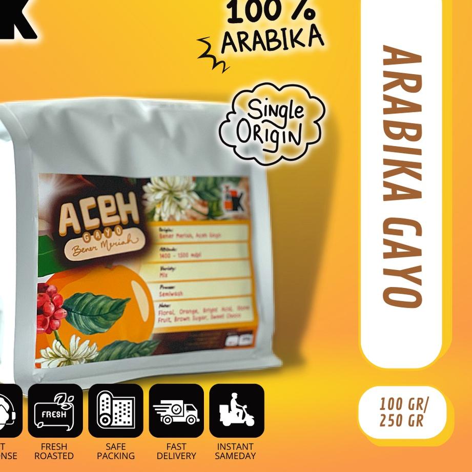 

❄ Biji Kopi Arabika Aceh Gayo Premium 250gr ➤