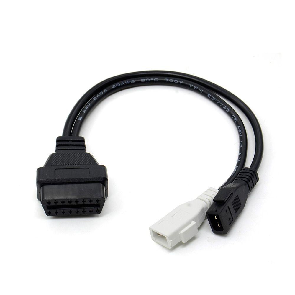 Lanfy Kabel OBD2 1PC 2X2 OBD1 OBD2 16Pin Female Connector Transfer Connector Kabel Adaptor VAG Adapter