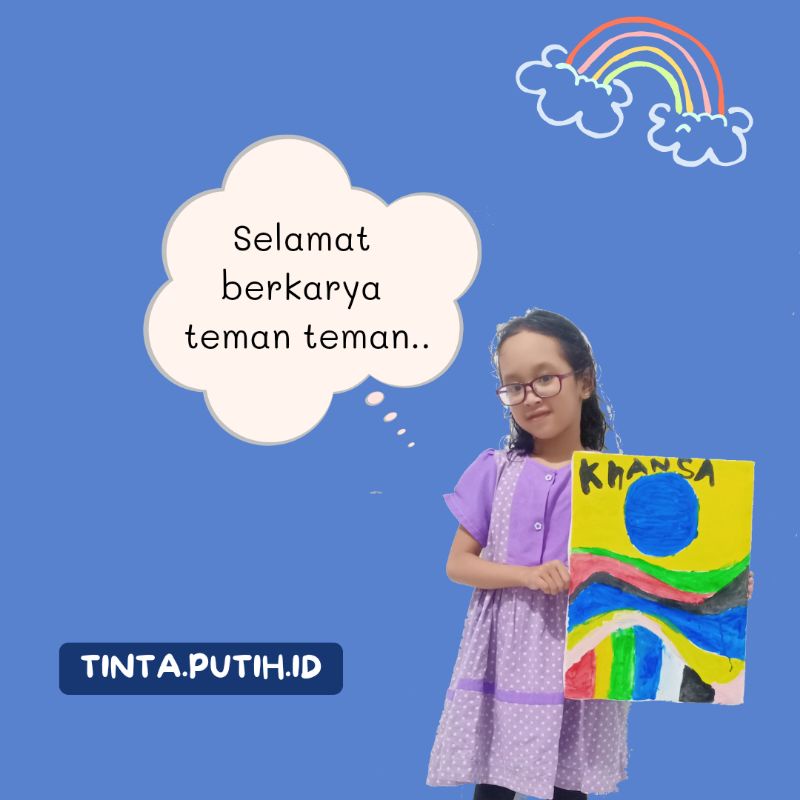 Paket Melukis Kanvas | Canvas Painting Kit | Drawing Kit |  Kanvas Lukis