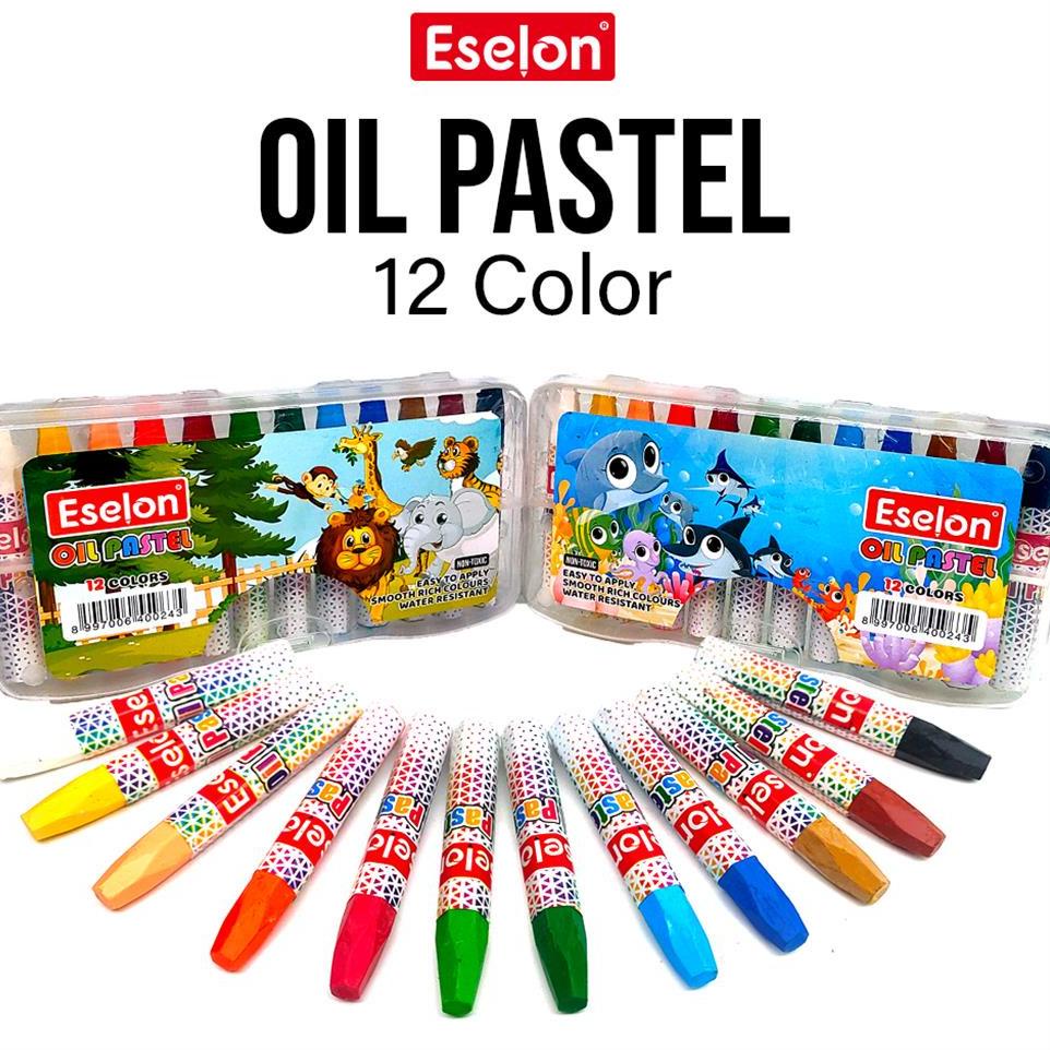 

K78 Crayon / Oil Pastel / Crayon Eselon 12 colors TREND ↛