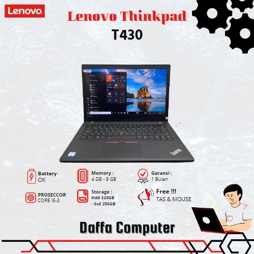 Laptop Murah Lenovo Thinkpad T420s T430 Core i5 Ram 8GB SSD 256GB Mulus No Minus BERGARANSI ORIGIONAL