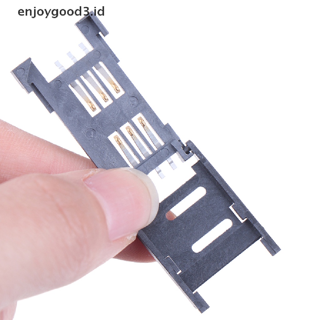 [Rready Stock] 10PCS Holder Kartu SIM 6PIN Soket Kartu SIM Card Slot Konektor Untuk Telepon (ID)