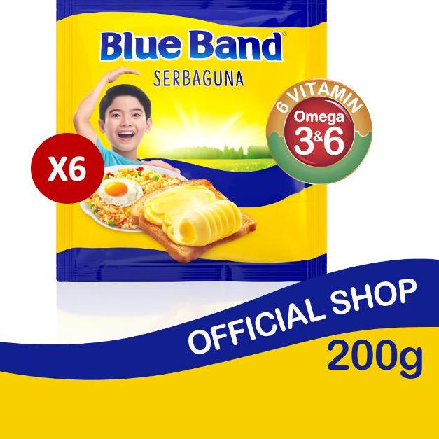 

✱ Blue Band Margarin Serbaguna 6 x 200 gr ☎