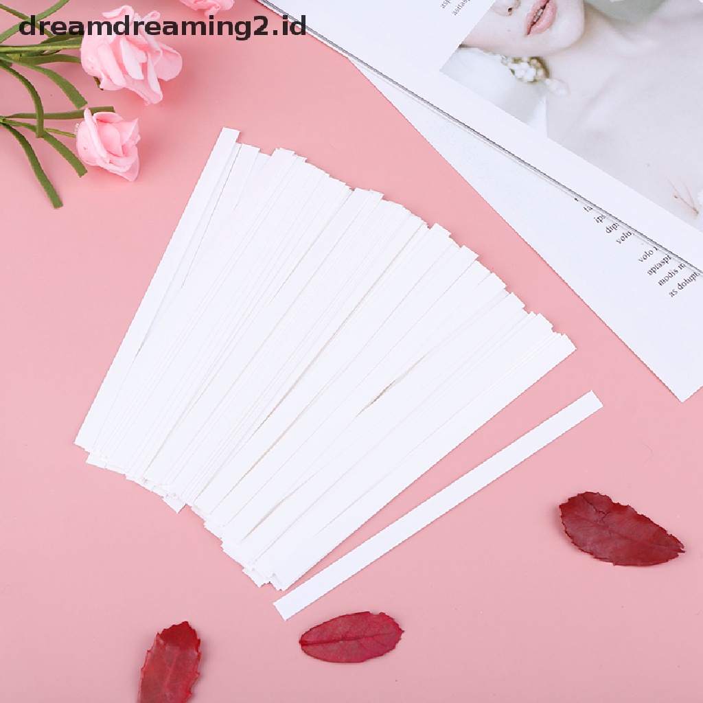 (dream) 100pcs Strip Kertas Tes Penting Pengharum Ruangan 137 * 7mm.