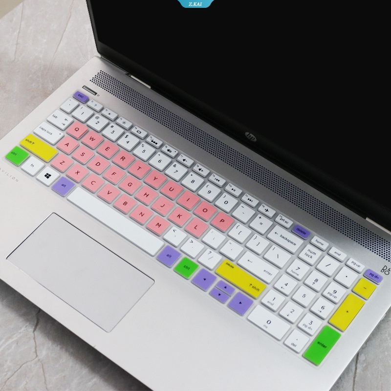 Cover keyboard Silikon Inggris Cocok Untuk VSkin 15-cc707TX 15-cs 15-ck 15-dk 15.6 &quot;Masker keyboard Tahan Air Bening [ZK]